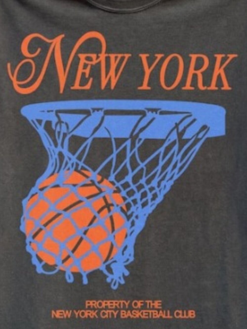 New York Basketball T-Shirt, Retro NY BBall Streetwear Tee - Picture 2 of 4